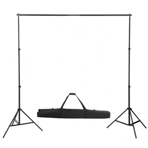 Stativsystem til fotobaggrund 600 x 300 cm grøn