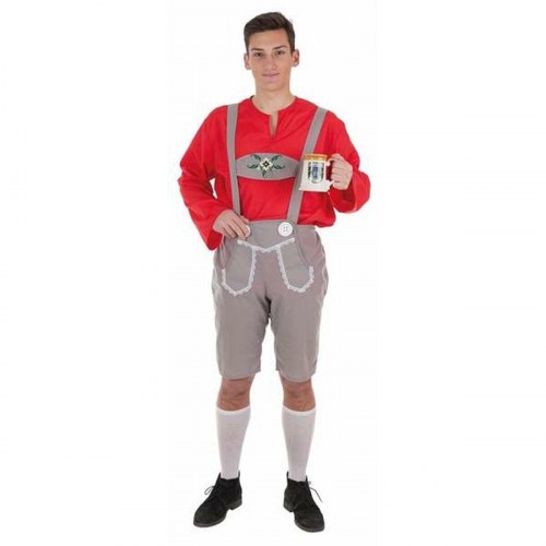 Tysk voksenkostume M/L - 2 dele (skjorte og bukser)