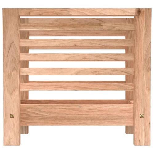 Magasinholder 40x26,5x38,5 cm massivt valnøddetræ