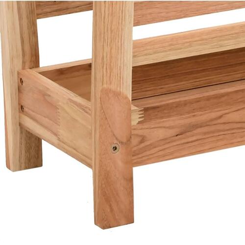 Magasinholder 40x26,5x38,5 cm massivt valnøddetræ