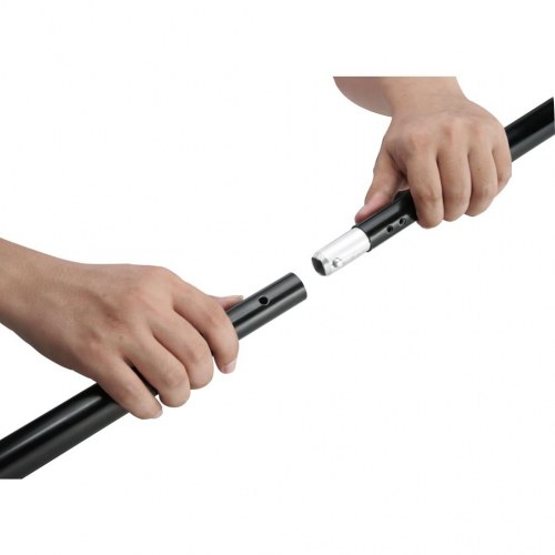 Stativsystem til fotobaggrund 600 × 300 cm - hvid baggrund
