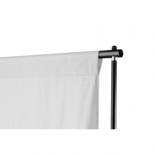 Stativsystem til fotobaggrund 600 × 300 cm - hvid baggrund