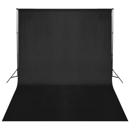 Stativsystem til fotobaggrund 500 x 300 cm sort