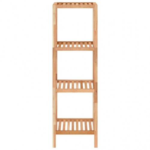 Badeværelsesreol 36x36x112 cm massivt valnøddetræ