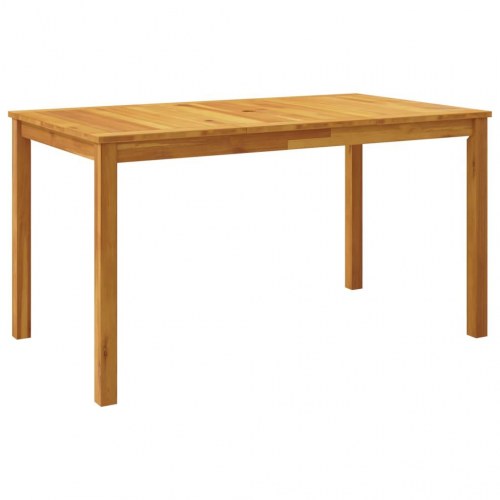 Spisebordssæt til haven - 5 dele, 140 × 80 × 74 cm, massivt akacietræ