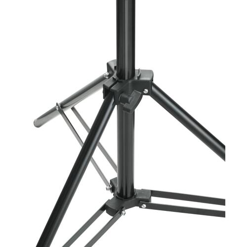Teleskopisk stativsystem til baggrund + hvid fotobaggrund 3 x 5 m