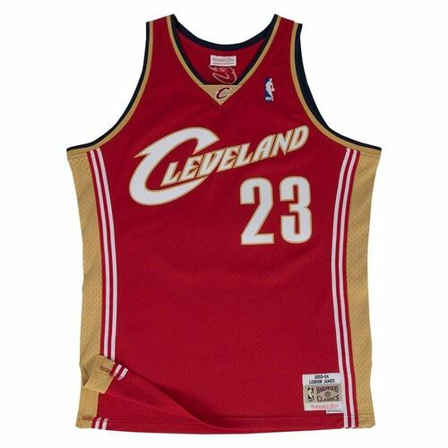 Basketballstrøje Mitchell & Ness Lebron James Cleveland Cavaliers Rød S