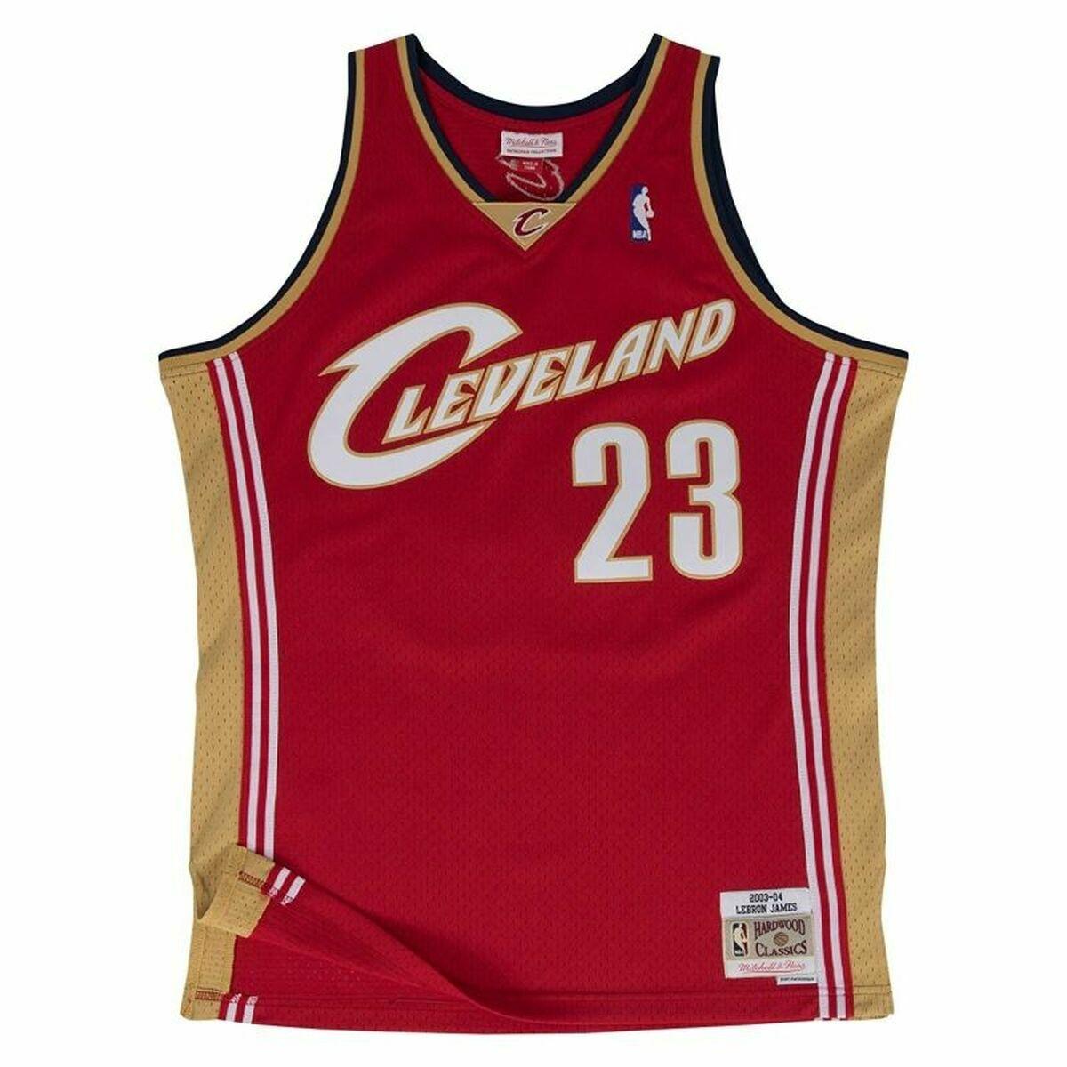 Basketballstrøje Mitchell & Ness Lebron James Cleveland Cavaliers Rød S