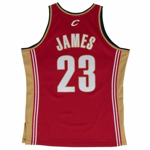 Basketballstrøje Mitchell & Ness Lebron James Cleveland Cavaliers Rød S