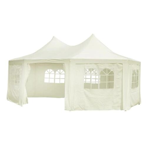 Ottekantet festtelt creme 6 x 4,4 x 3,5 m