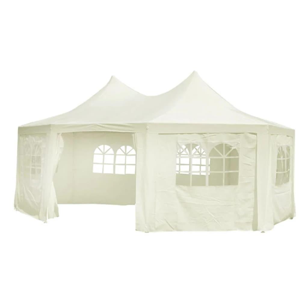 Ottekantet festtelt creme 6 x 4,4 x 3,5 m