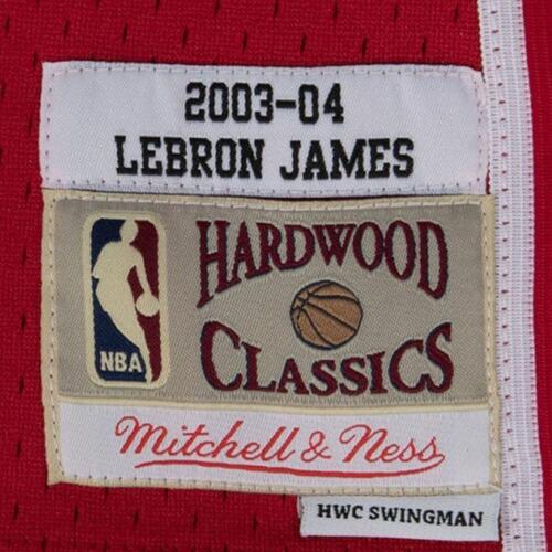 Basketballstrøje Mitchell & Ness Lebron James Cleveland Cavaliers Rød S