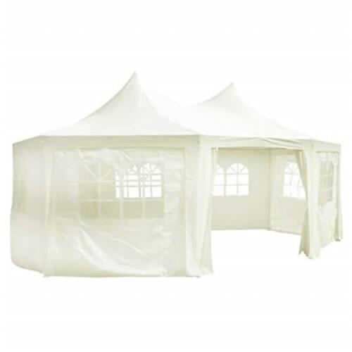 Ottekantet festtelt creme 6 x 4,4 x 3,5 m
