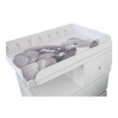 Puslepude Domiva - MDF, polyuretan og PVC, 50 × 80 × 10 cm, hvid