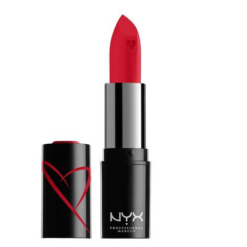 Fugtgivende Læbestift NYX Shout Loud Satin finish red haute Rød 3,5 g