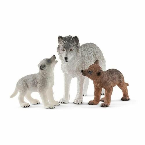 Sæt Vilde Dyr Schleich Plastik Ulv