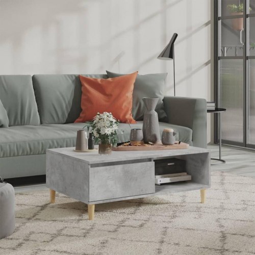 Sofabord 90x60x35 cm konstrueret træ betongrå