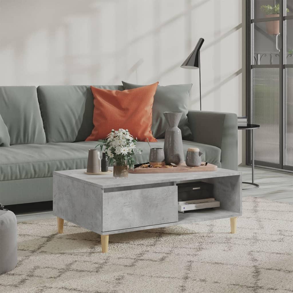 Sofabord 90x60x35 Cm Spånplade Betongrå