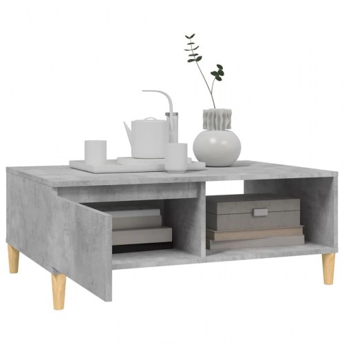 Sofabord 90x60x35 cm konstrueret træ betongrå