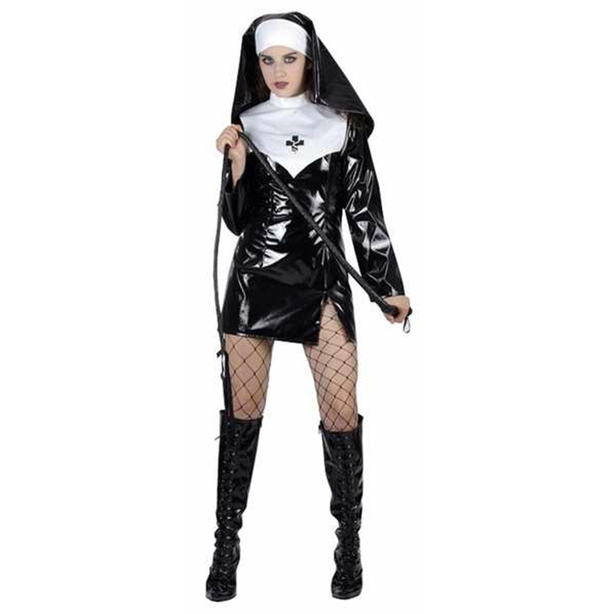 Kostume til voksne - Sexet nonne M/L (2 dele)