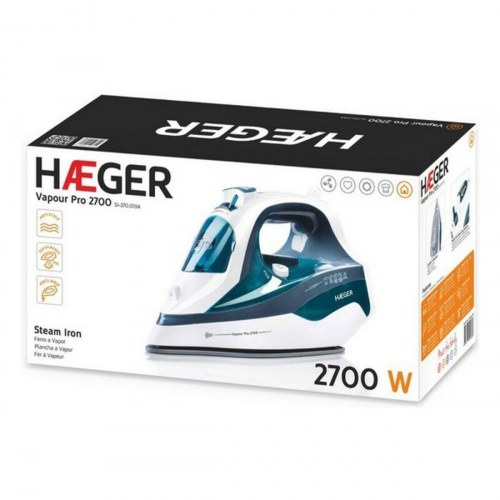 Haeger Dampstrygejern SI-270.013A - 2.700 W, keramisk sål, 400 ml