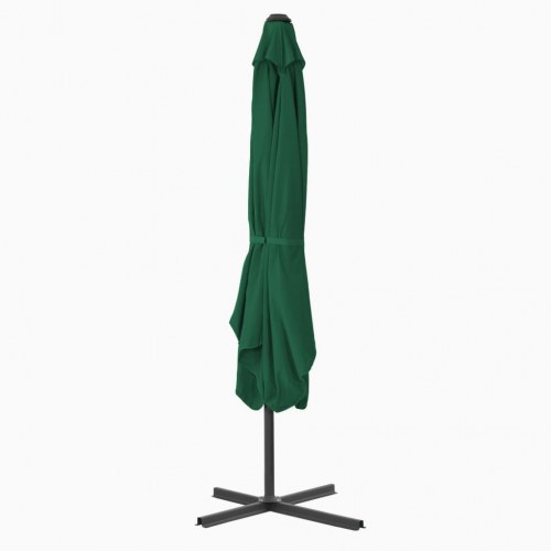 Parasol 250x250 cm stålstang grøn