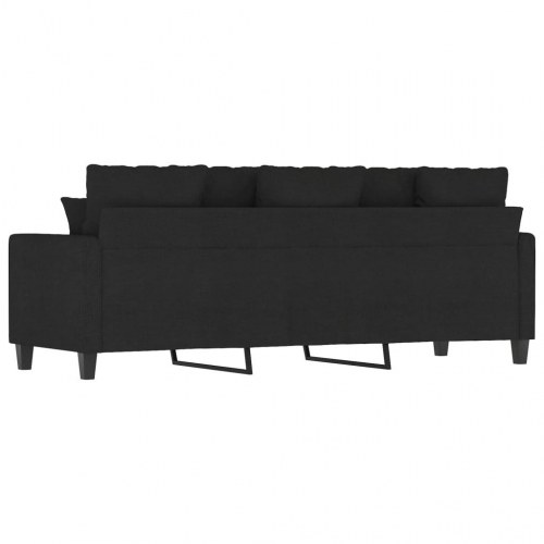 3-personers sofa i stof - 180 cm, sort