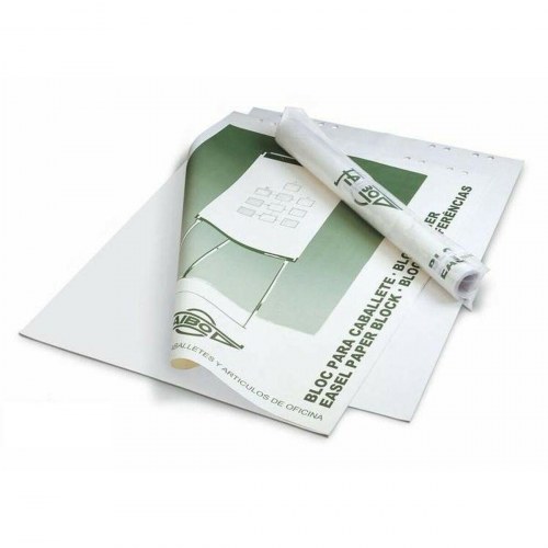 Faibo tegneblok til flipover, hvid - 50 ark, 65 × 90 cm