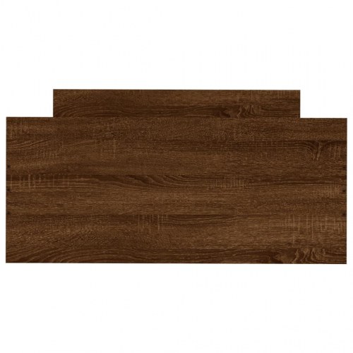 Sengeramme 90x190 cm uden madras konstrueret træ brunt eg