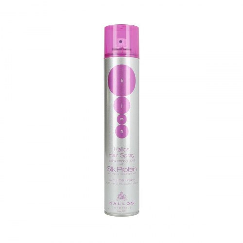 Ekstra fast hold hårspray Kallos Cosmetics KJMN Silk Protein 500 ml