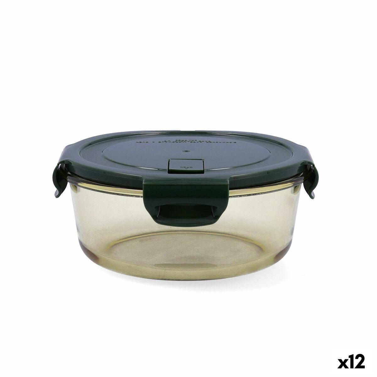 Hermetisk Madkasse Bidasoa Infinity Cirkulær 970 Gul Glas Enheder