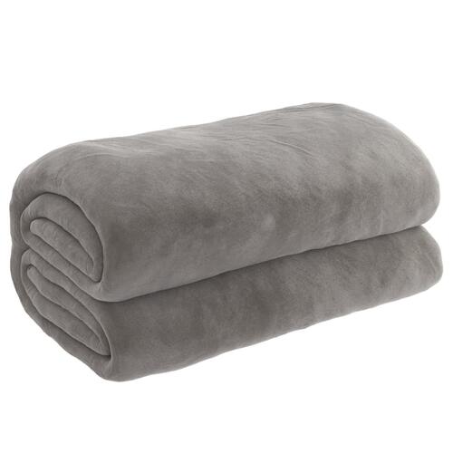 Tyngdetæppe med betræk 152x203 cm 7 kg stof grå