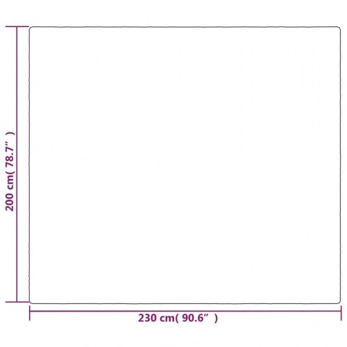 Tyngdetæppe med aftageligt betræk 200×230 cm - 9 kg, grå
