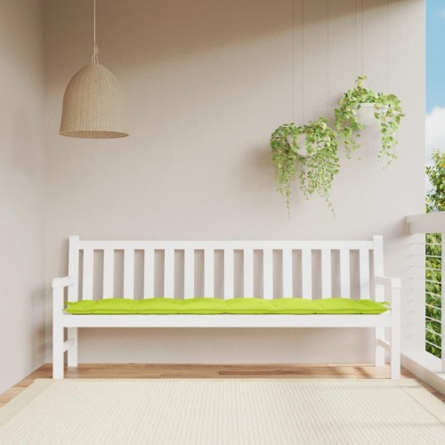 Hynde til havebænk 200×50×7 cm i oxfordstof - lysegrøn