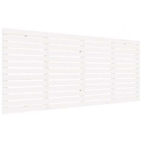Sengegavl 206x3x91,5 cm massivt fyrretræ hvid