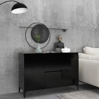 Skænk 104x35x70 cm spånplade sort