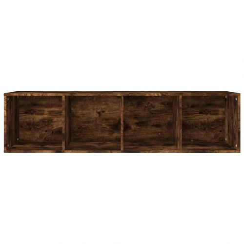 Bogreol/tv-bord 36×30×143 cm i konstrueret træ - røget egetræsfarve