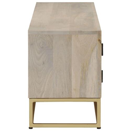 Tv-bord 110x30x40 cm massivt afbleget mangotræ