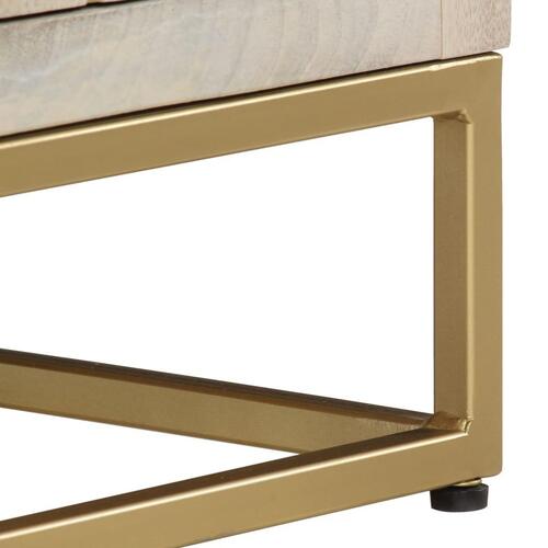 Tv-bord 110x30x40 cm massivt afbleget mangotræ