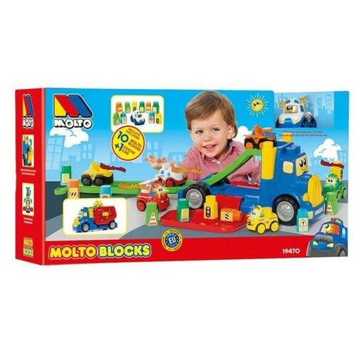 Lastbil med Byggeblokke Moltó 19470 (82 cm) (10 stk)