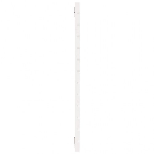 Sengegavl i massivt fyrretræ - hvid, 96 x 3 x 91,5 cm