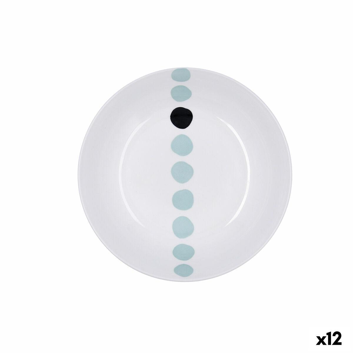 Dyb Tallerken Bidasoa Zigzag Multifarvet Keramik 20 Cm 12 Enheder
