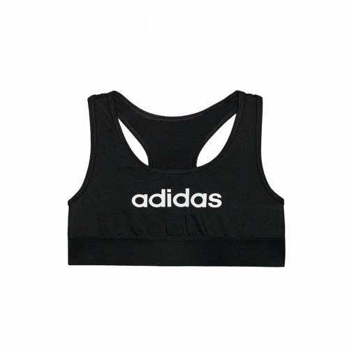 Sports-BH Adidas Sports Single Jersey Børns Sort - 14-15 år