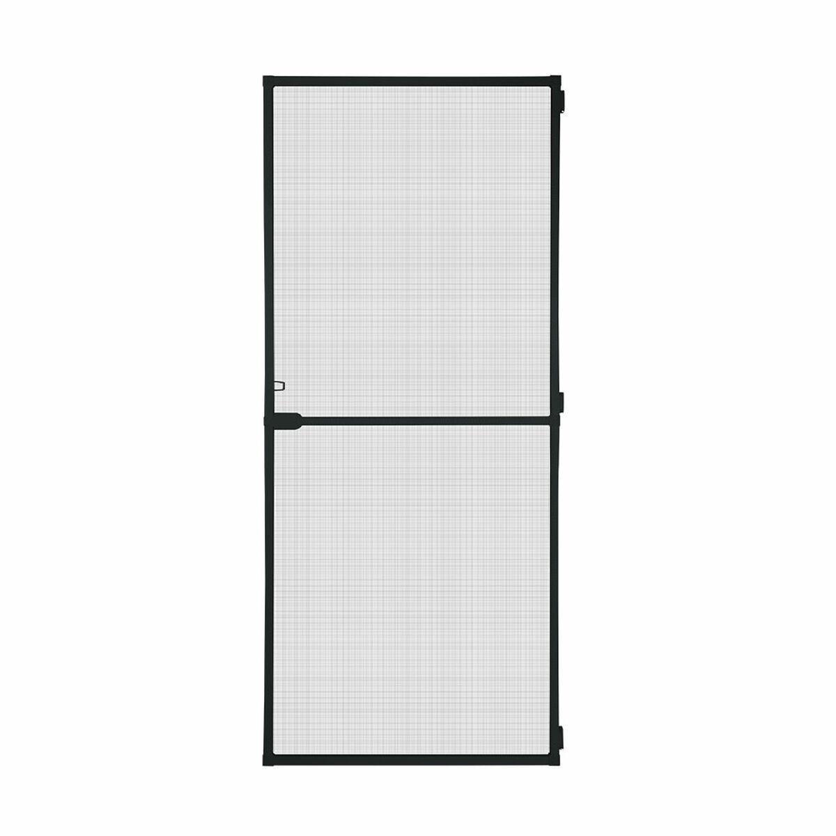Schellenberg insektgardin til dør med ramme, glasfiber - sort, aluminium (100 × 210 cm)