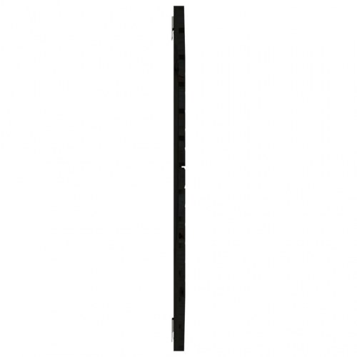 Sengegavl i massivt fyrretræ 126 x 3 x 91,5 cm - sort