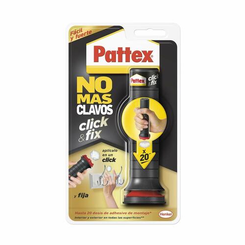 Klæbemiddel Pattex click & fix 30 g Hvid Indsæt