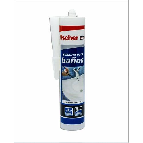 Fischer silikone - hvid 300 ml til badeværelse og fuger