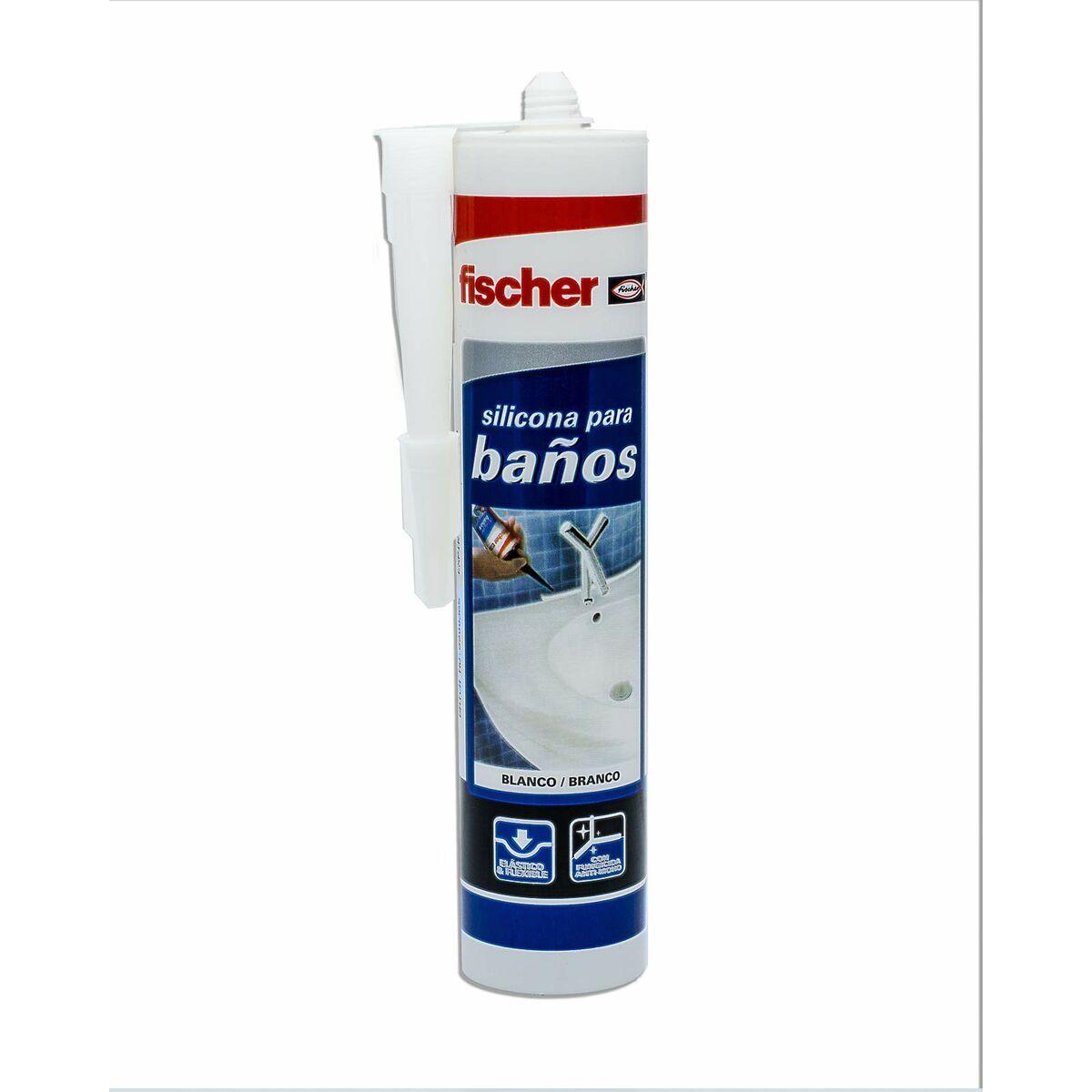 Fischer silikone - hvid 300 ml til badeværelse og fuger
