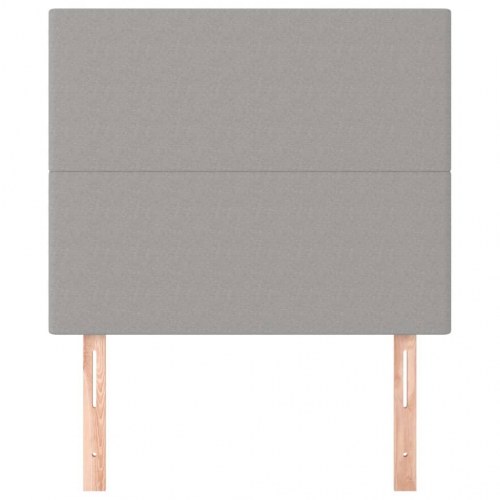 Sengegavl lysegrå 100 x 5 x 118/128 cm