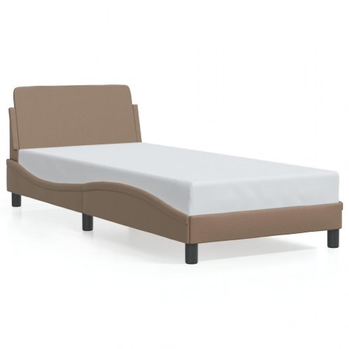 Sengeramme Dover 80 x 200 cm i kunstlæder - cappuccino